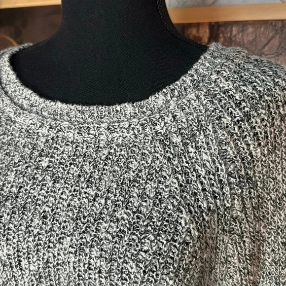 Free People Crew Neck Sweater Black and white 100% Cotton Size medium - Picture 2 of 10